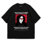 Jaun Elia T-Shirt – Exclusive Urdu Poetry Tee by Ismail’s | Black Color
