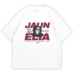 Jaun Elia T-shirt by Ismail's | White Color