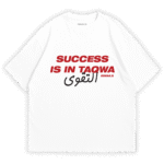 Success is in Taqwa T-shirt By Ismails | White Color