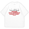 ‘Innama al-‘usri yusra’, the Quranic verse inspired Usri Yusra T-shirt by Ismail's | White Color
