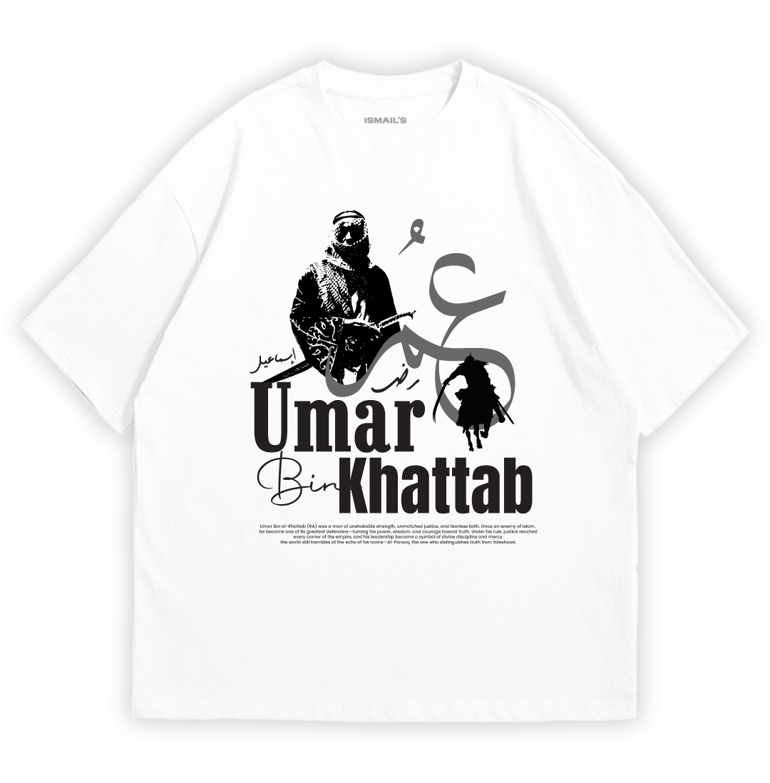 Hazrat e Umar (R.A.) T-shirt by Ismail's | White Color