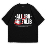 Ali Ibn Abi Talib T-Shirt Black Loose Fit | By Ismail's